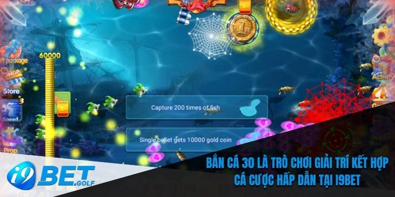 Bắn cá 30 là trò chơi giải trí kết hợp cá cược hấp dẫn tại I9bet