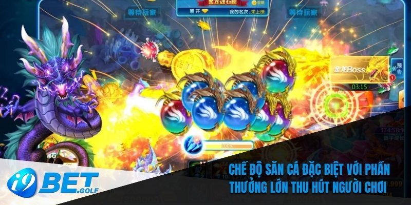 Bắn Cá Long Vương - Tỷ Lệ Thưởng Siêu Khủng Mang Về Tiền Tỷ 7 Chế độ săn cá đặc biệt với phần thưởng lớn thu hút người chơi