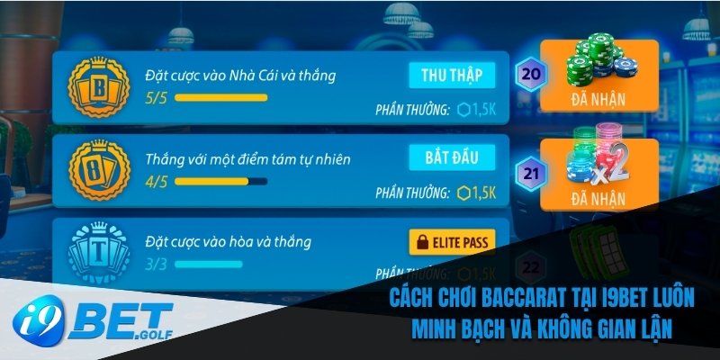 Cách Chơi Baccarat - Tối Ưu Chiến Thuật Cá Cược Tại I9bet 7 Cách chơi Baccarat tại I9bet luôn minh bạch và không gian lận