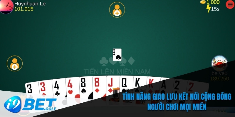 Tính năng giao lưu kết nối cộng đồng người chơi mọi miền